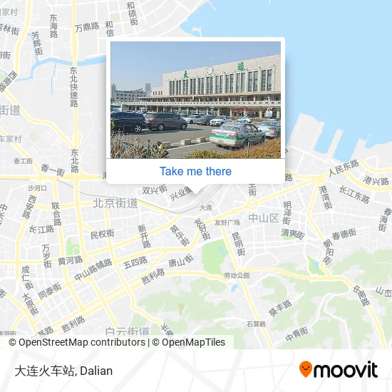 大连火车站 map
