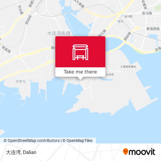 大连湾 map