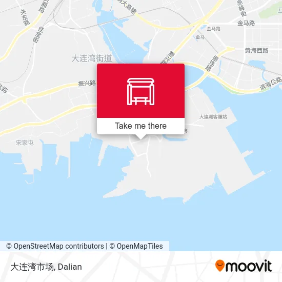 大连湾市场 map