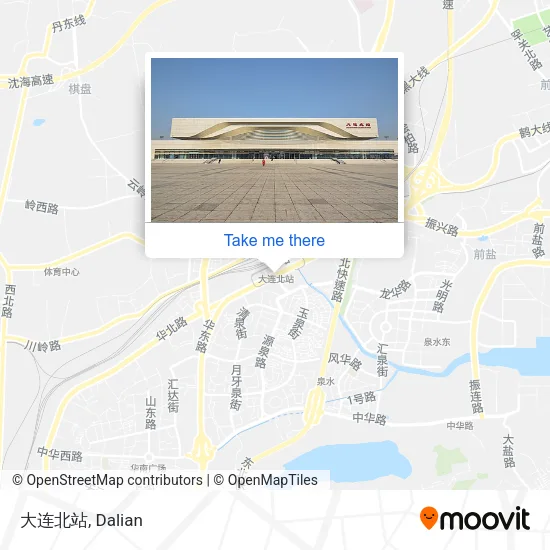 大连北站 map