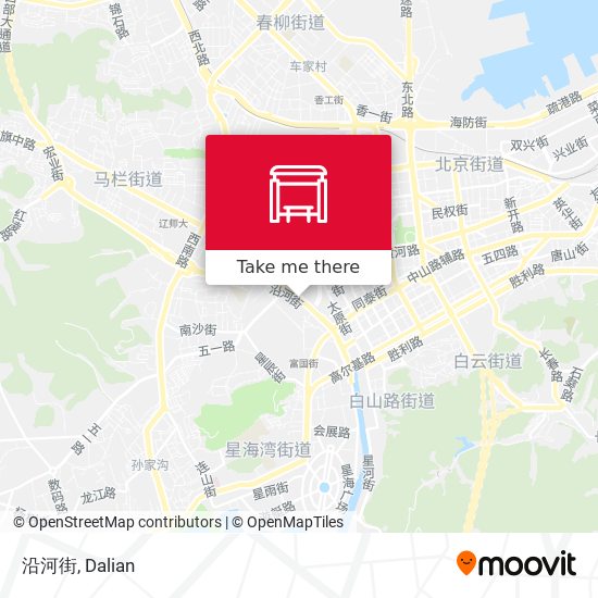 沿河街 map