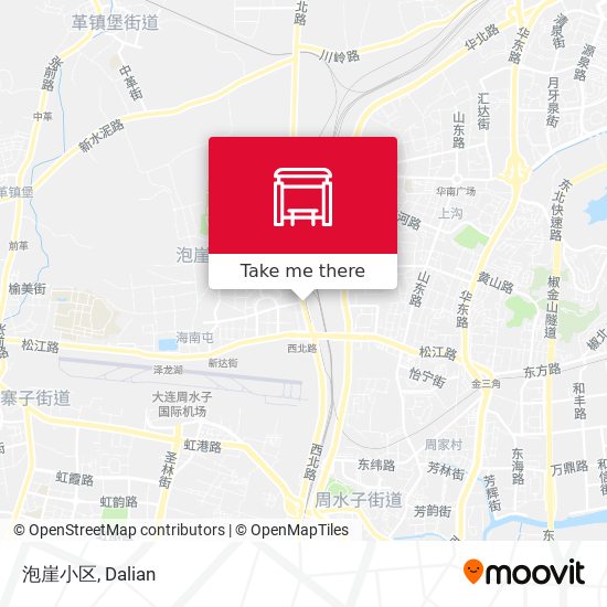 泡崖小区 map