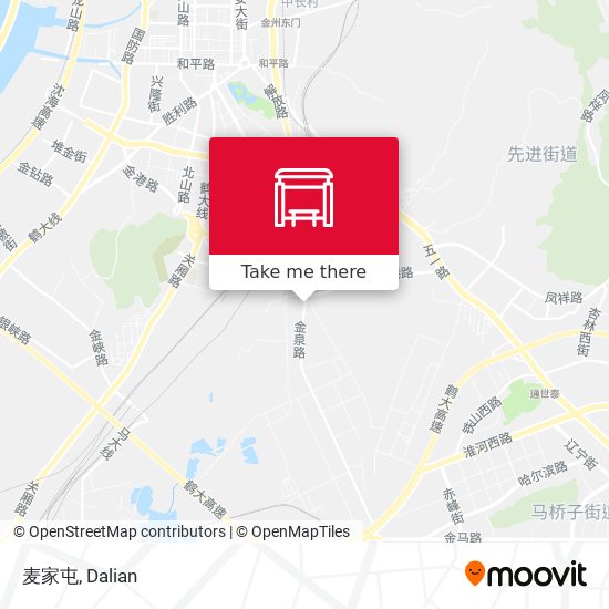 麦家屯 map