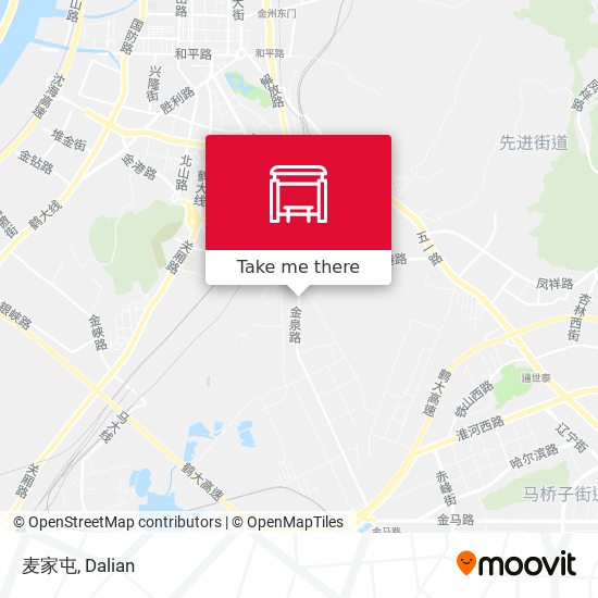 麦家屯 map