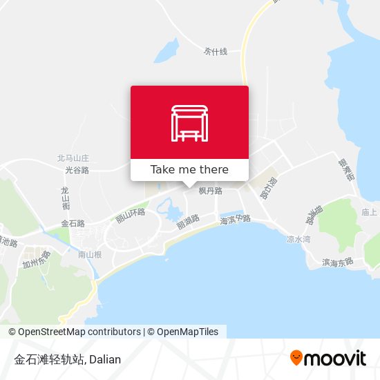 金石滩轻轨站 map