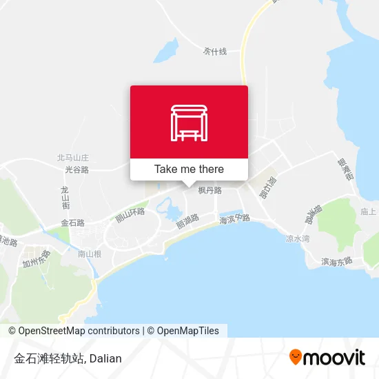 金石滩轻轨站 map