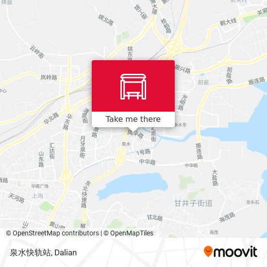 泉水快轨站 map