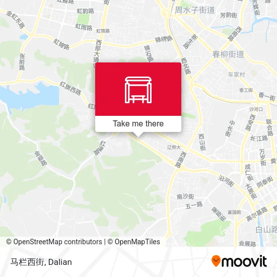 马栏西街 map