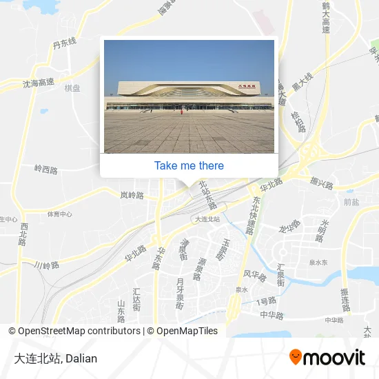 大连北站 map
