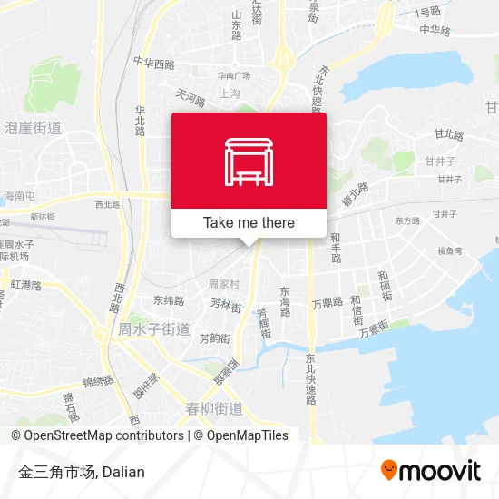 金三角市场 map