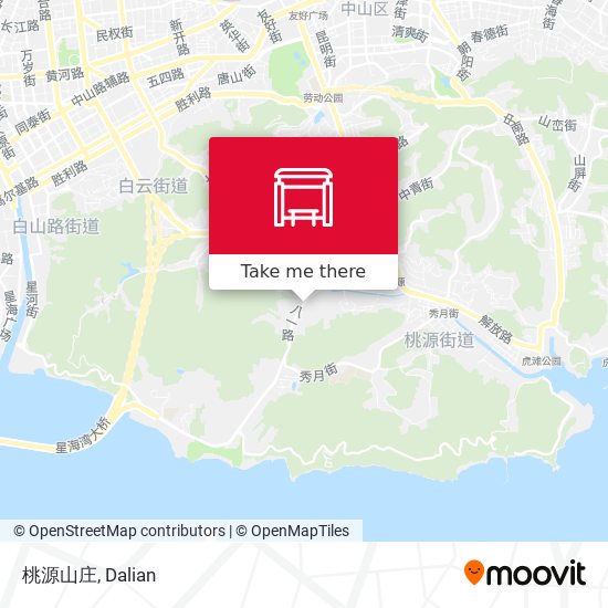 桃源山庄 map
