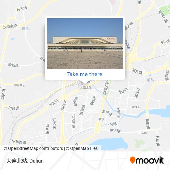 大连北站 map