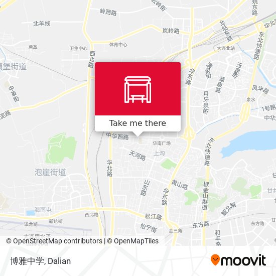 博雅中学 map