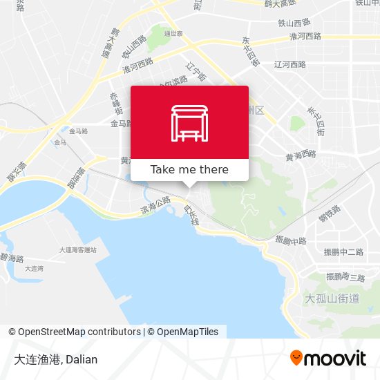 大连渔港 map