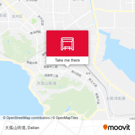 大孤山街道 map
