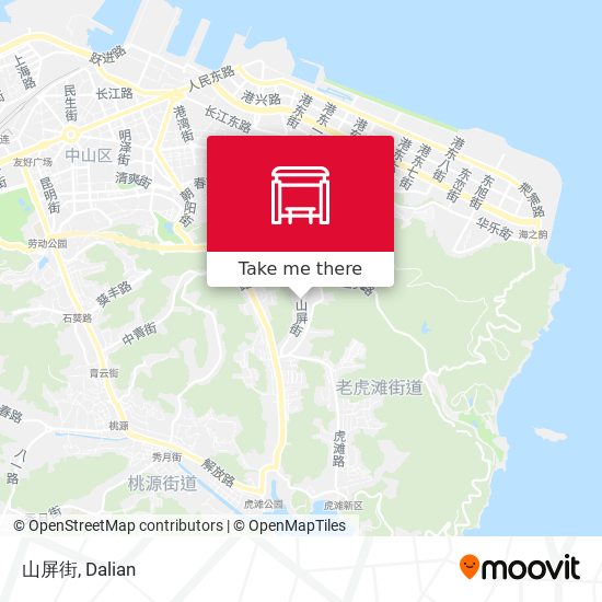 山屏街 map