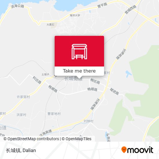 长城镇 map