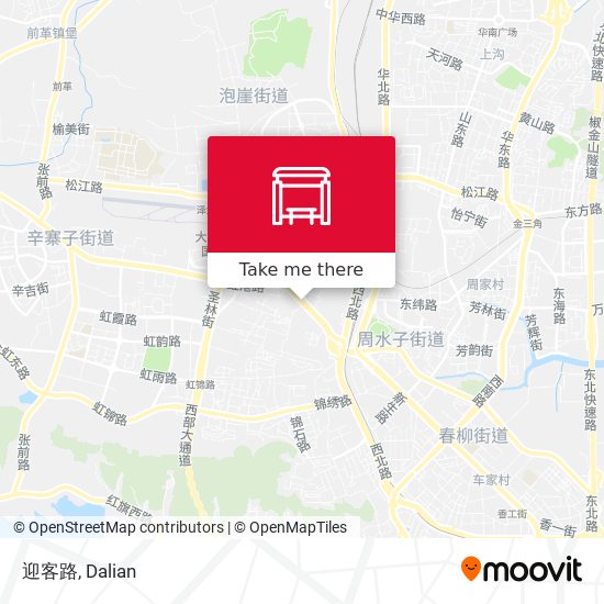 迎客路 map