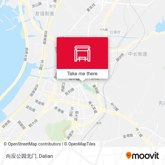 向应公园北门 map