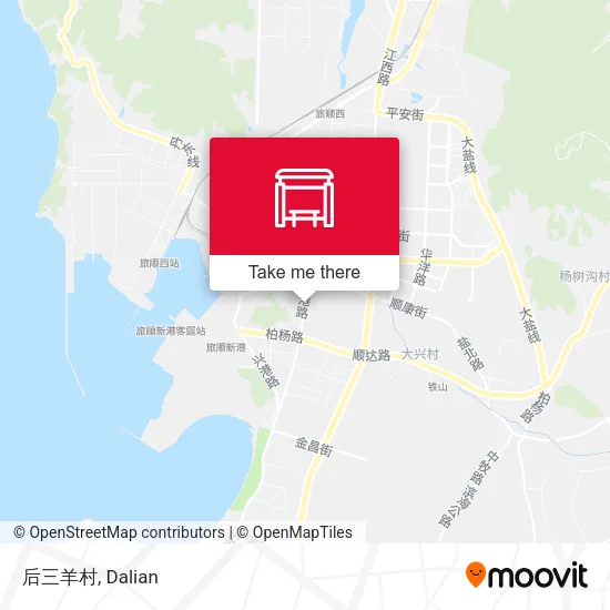 后三羊村 map