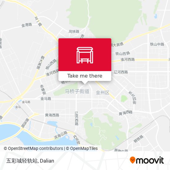 五彩城轻轨站 map
