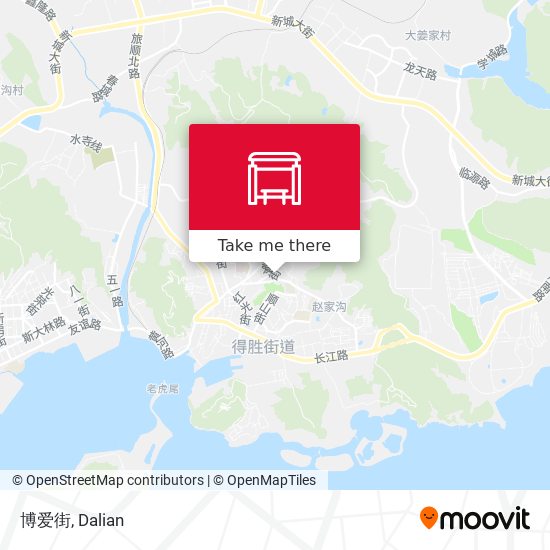 博爱街 map