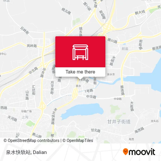 泉水快轨站 map