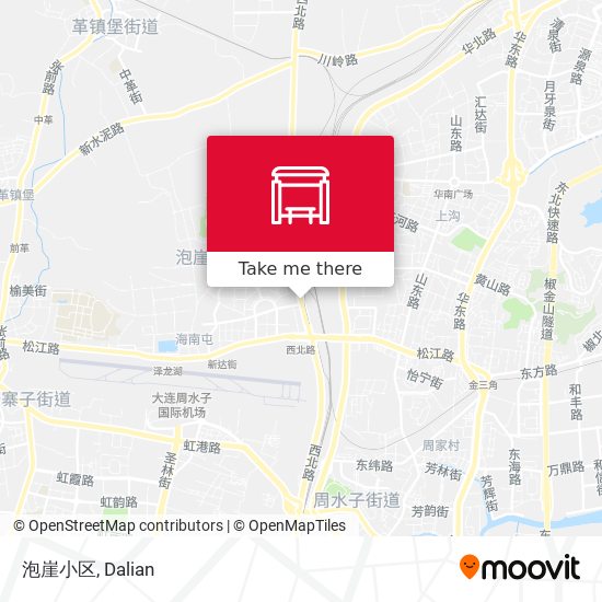泡崖小区 map