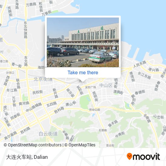大连火车站 map