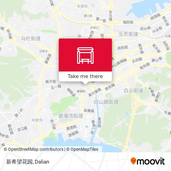 新希望花园 map