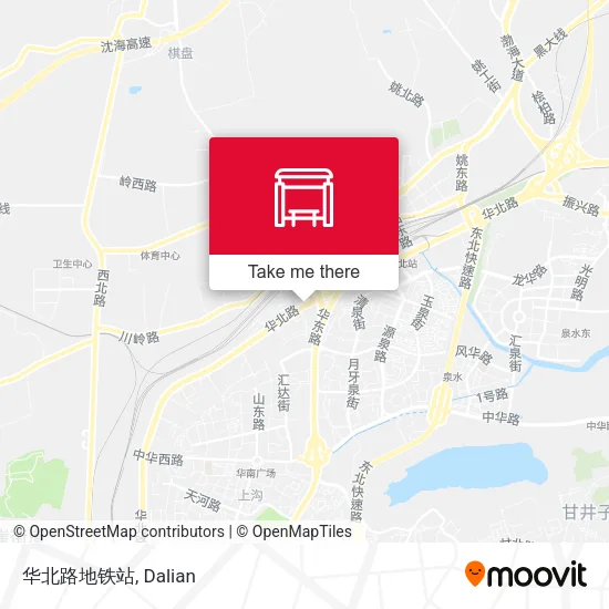 华北路地铁站 map