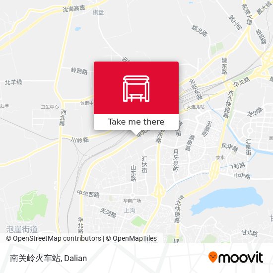 南关岭火车站 map