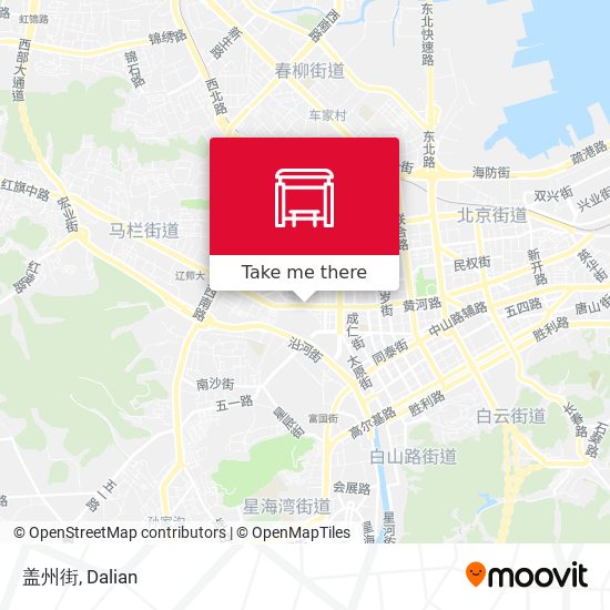 盖州街 map