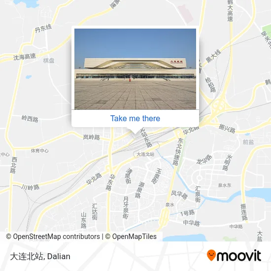 大连北站 map