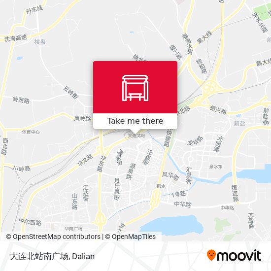 大连北站南广场 map