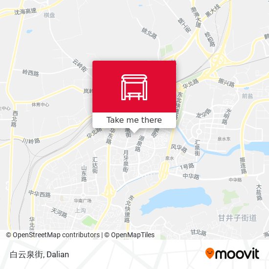 白云泉街 map