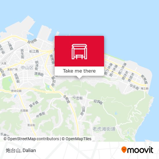 炮台山 map