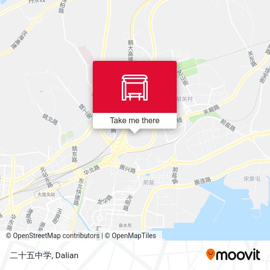 二十五中学 map