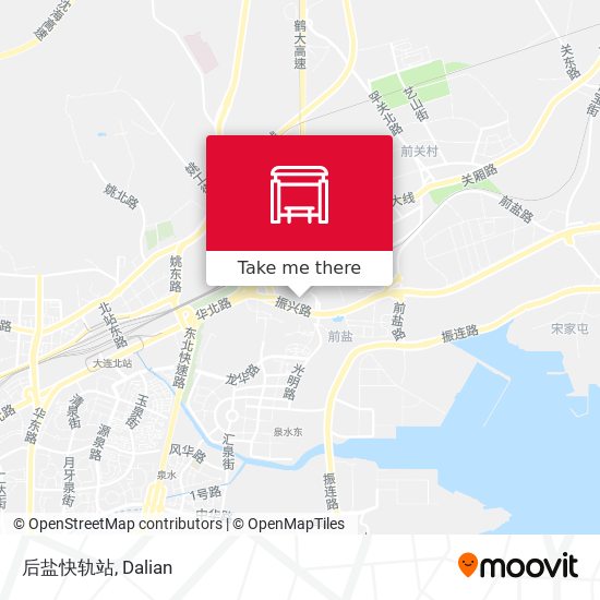 后盐快轨站 map