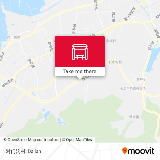 对门沟村 map