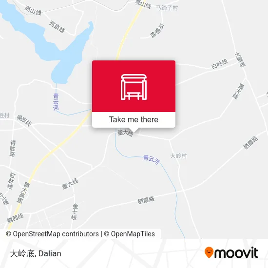 大岭底 map