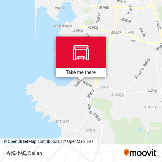 香海小镇 map