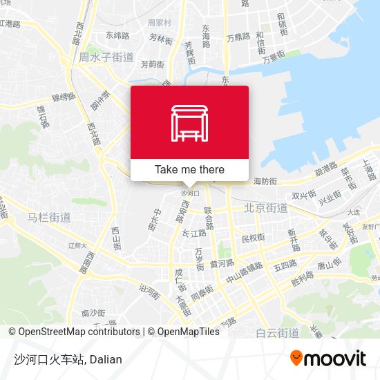 沙河口火车站 map