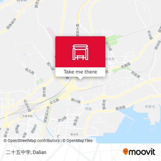 二十五中学 map