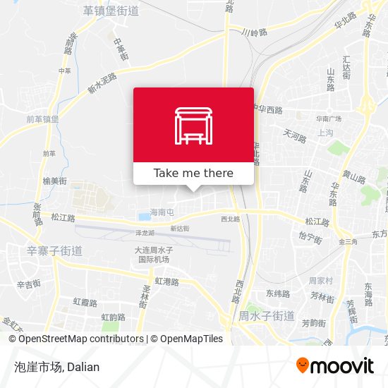 泡崖市场 map