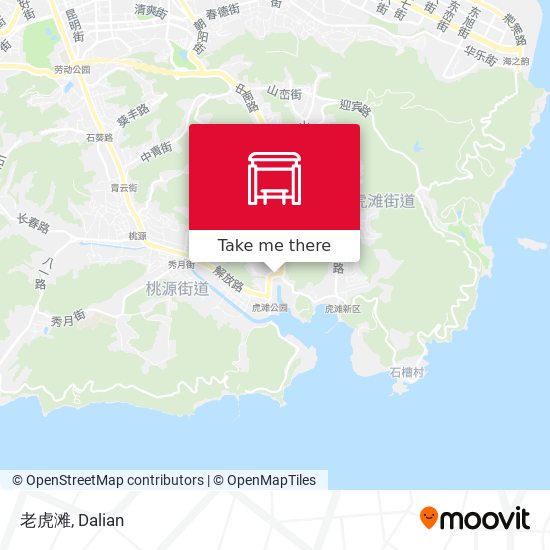老虎滩 map