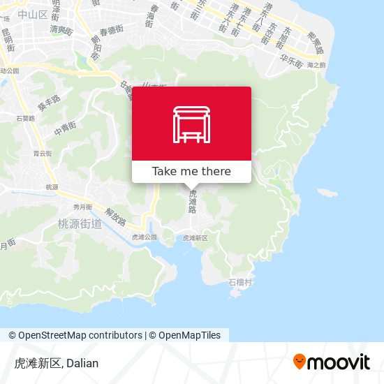 虎滩新区 map