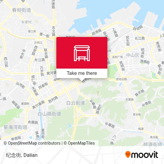 纪念街 map