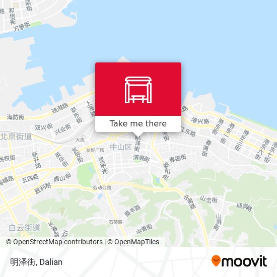 明泽街 map