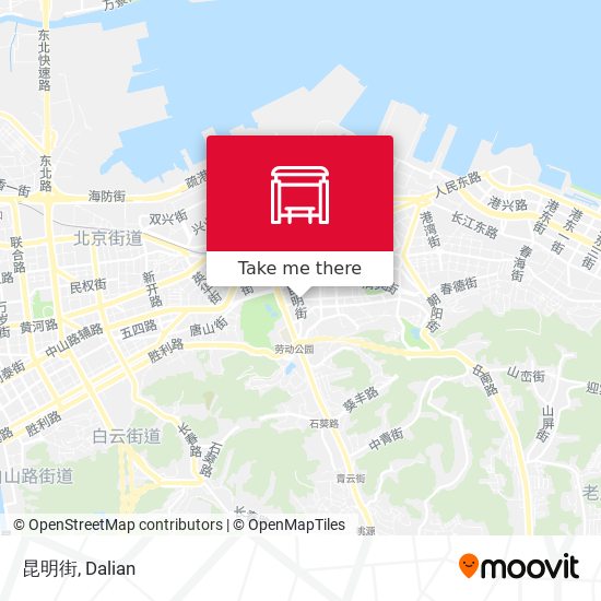 昆明街 map